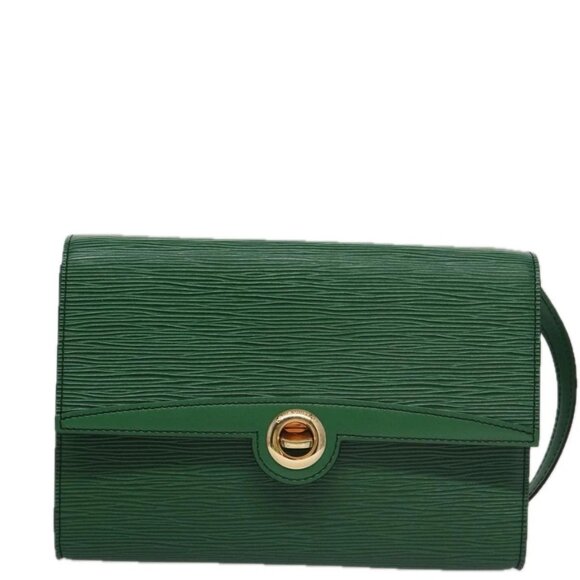 LOUIS VUITTON Epi Pochette Arche Shoulder Bag Green LV Auth - Picture 2 of 16